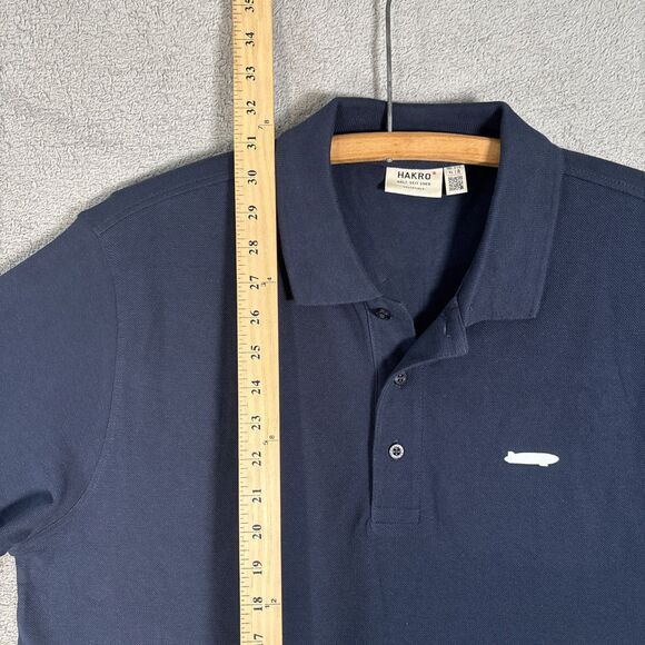 Hakro Men’s XL Polo Shirt‎ Cotton Navy Blue Zeppelin Retro Futurism Steampunk - Picture 9 of 14
